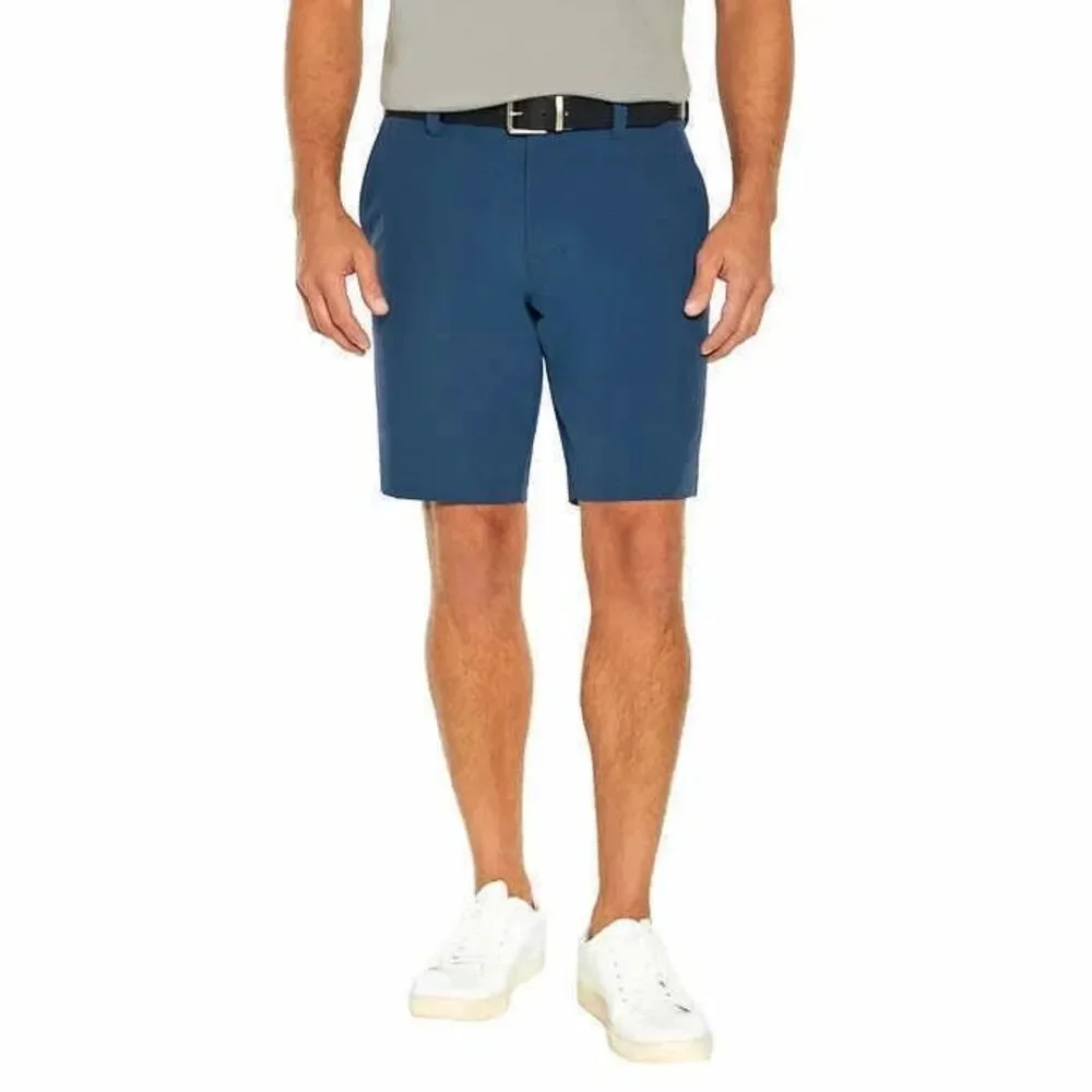 Banana Republic Mens 40 Chino Blue Cotton Blend Stretch Golf Performance Shorts